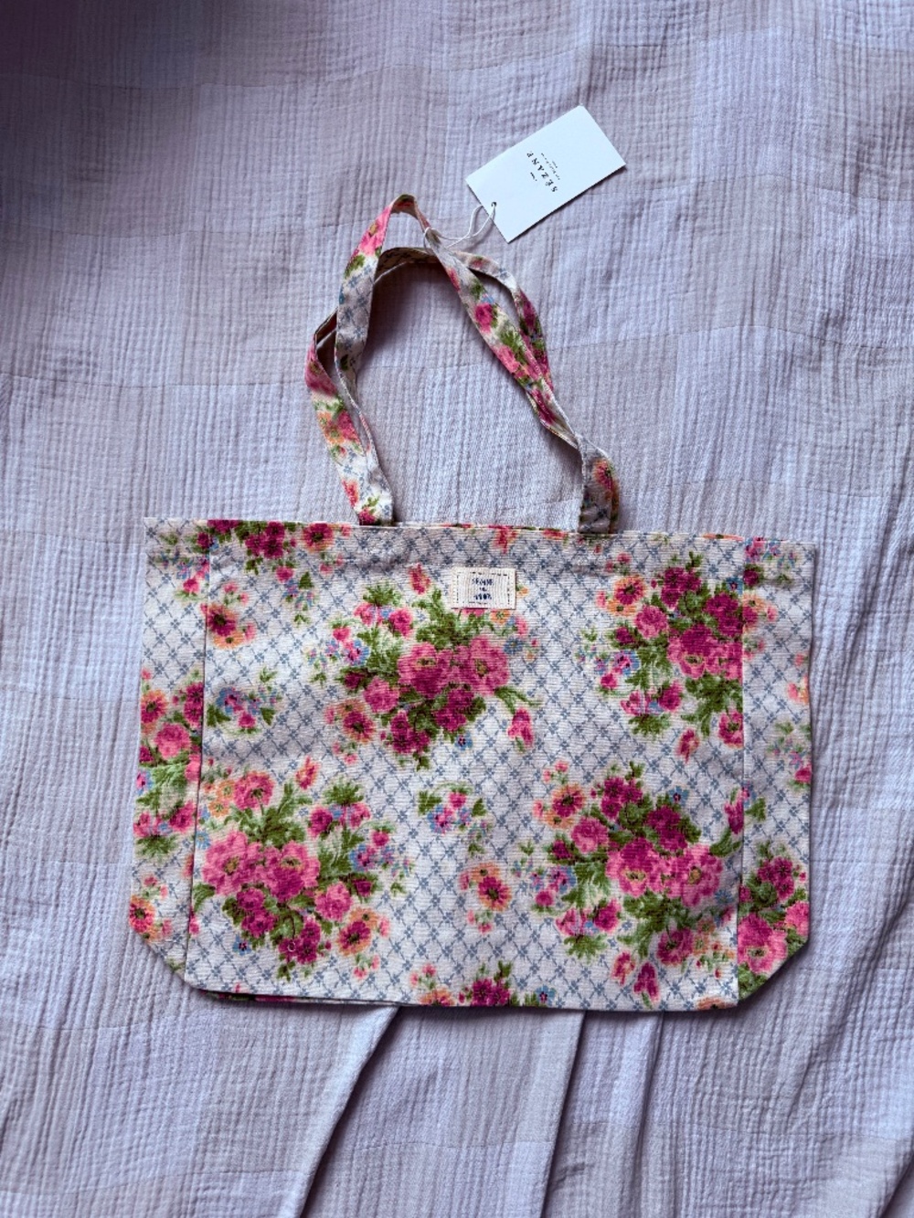 [NWT] Sezane x Andion Large Tote [sold out pattern]